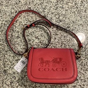 Crossbody Coach Poppy Vintage Heritage Collection Saddlebag